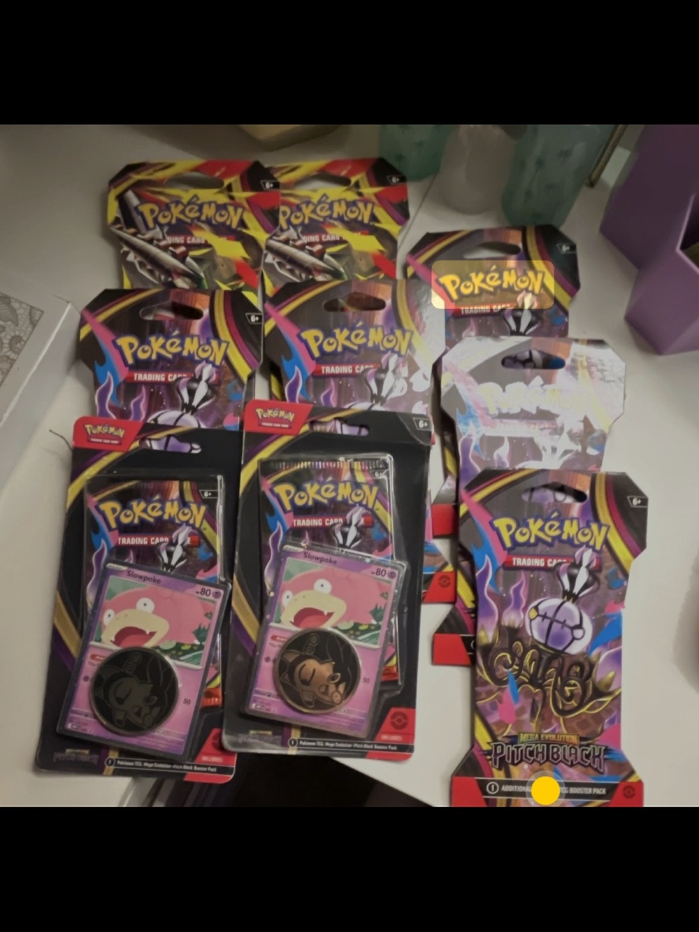 Pokemon Pink & Purple Promo Packs with Colorful Booster Art